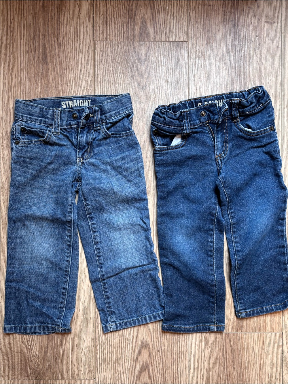 Gymboree Kids Straight Leg Jeans - Dark Blue & Medium Blue
